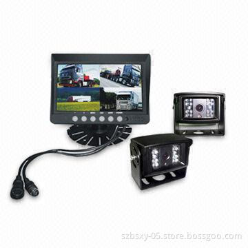 7-inch Split Screen CCTV Cameras for Trucks and All Types of Buses